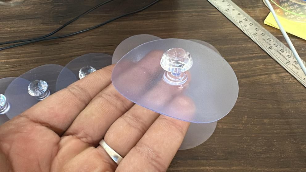 Crystal Stick On Door Knobs (Pack of 10)